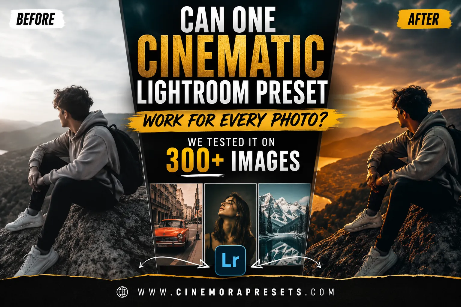 Can One Cinematic Lightroom Preset Work for Every Photo? We Tested It on 300+ Images