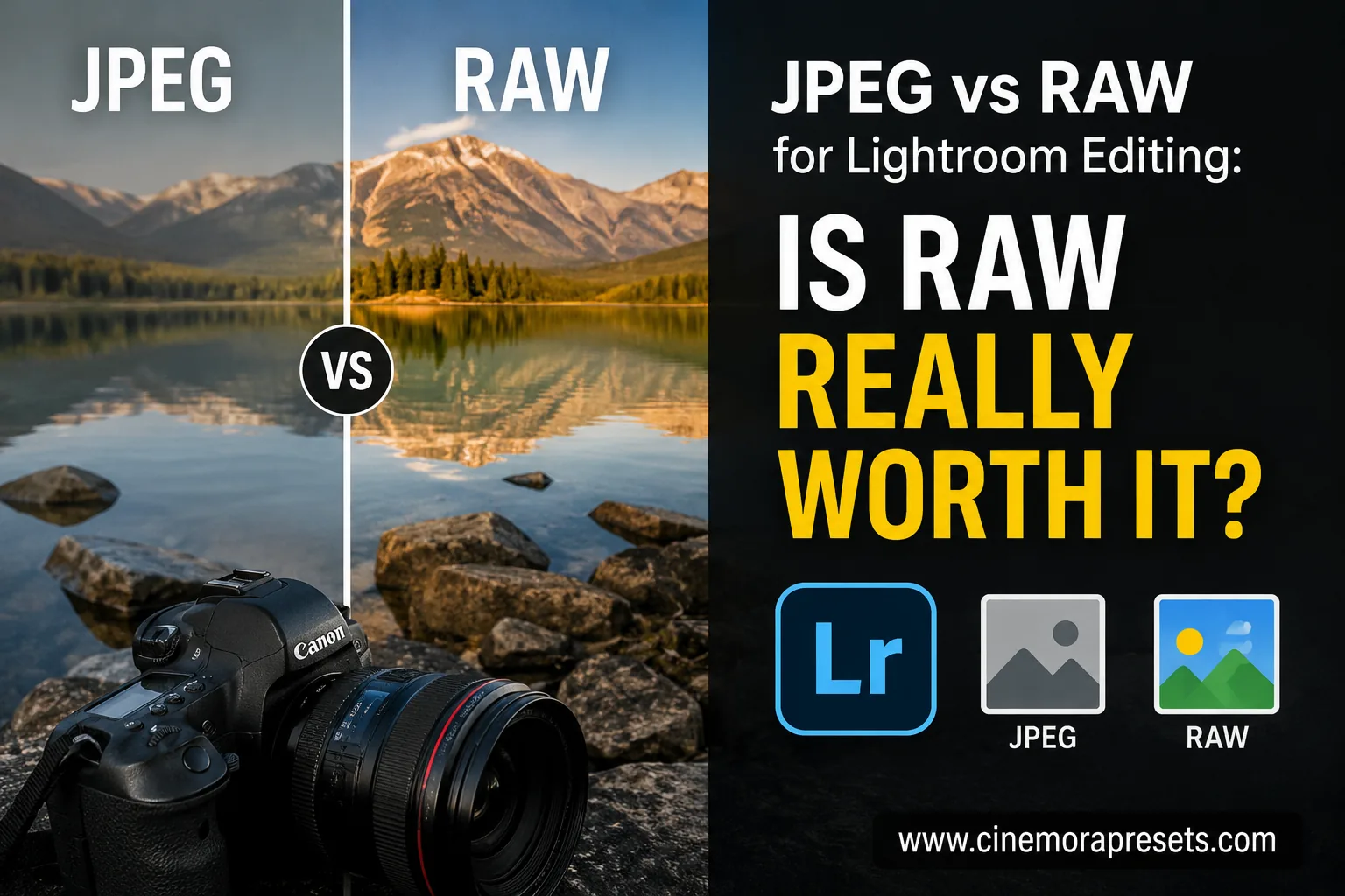 JPEG vs RAW for Lightroom Editing: Is RAW Really Worth It?