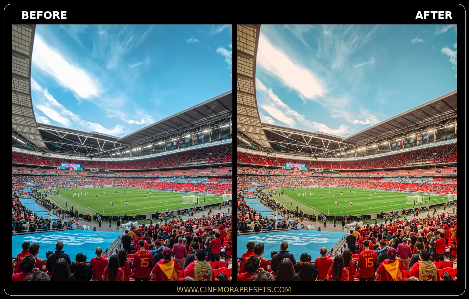 Football Field Lightroom Presets (Pro Stadium Look) Preset Preview