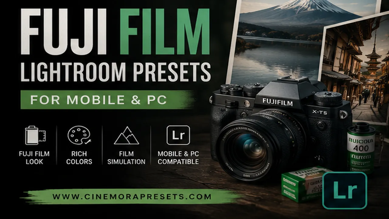 Free Fujifilm Lightroom Presets — Classic Chrome, Superia & Film Simulations Preset Pack Preview