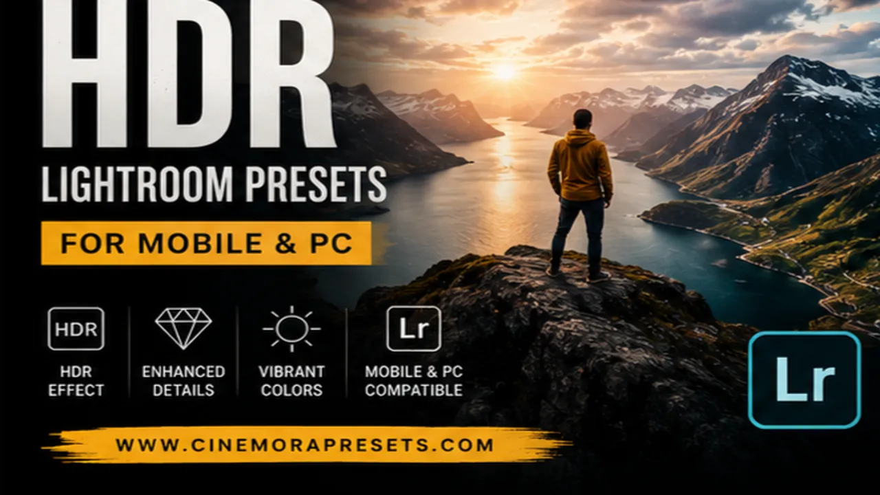 HDR Lightroom Presets for Mobile & PC Preset Pack Preview