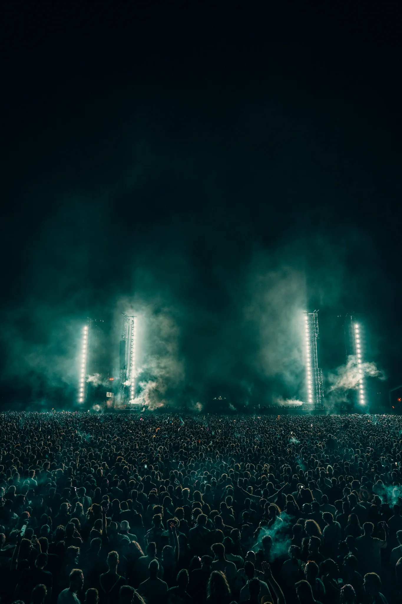 Before applying Music Festival Lightroom Presets - Original unedited outdoor festival photo