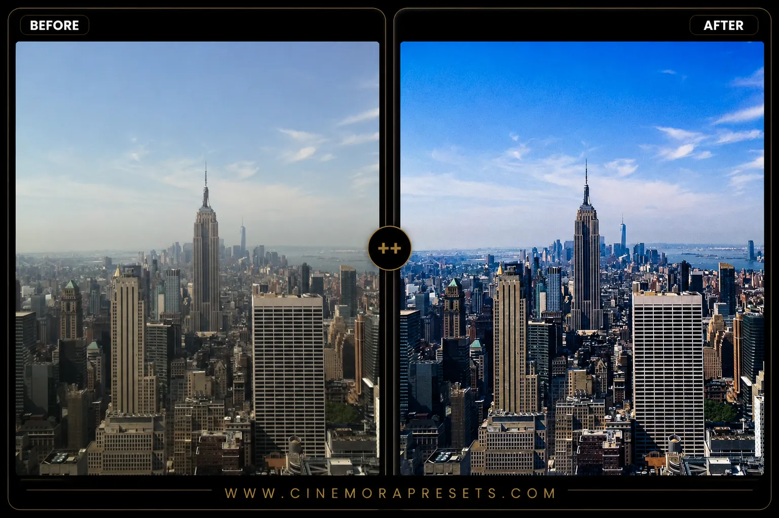 Free Skyline Lightroom Presets - City & Urban Pack Preset Preview